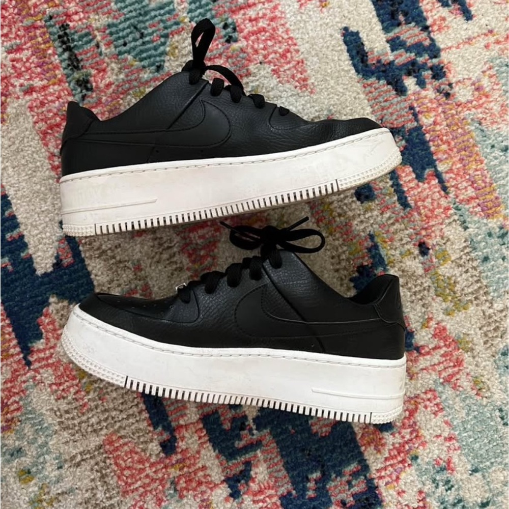 Nike Black Air Force 1s